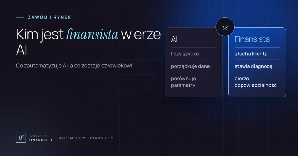 Kim jest finansista – porównanie tego, co robi sztuczna inteligencja, z tym, co zostaje po stronie eksperta kredytowego