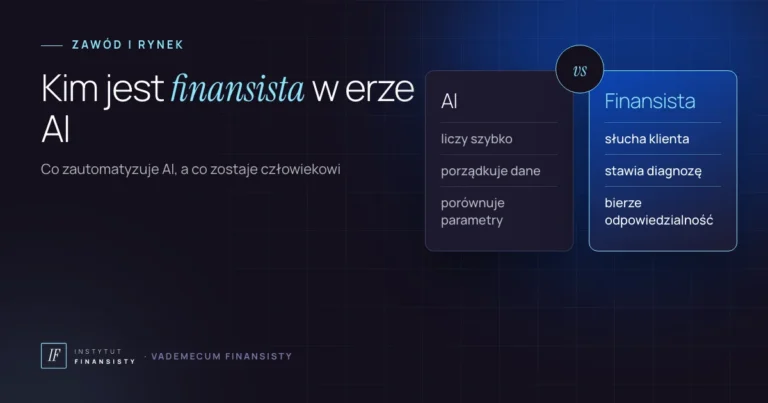 Kim jest finansista – porównanie tego, co robi sztuczna inteligencja, z tym, co zostaje po stronie eksperta kredytowego